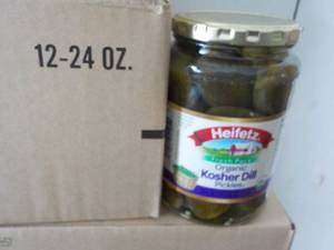 12 Jars Heifetz Organic Kosher Dill...