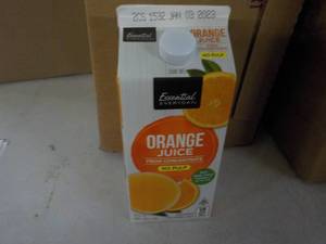 Case of 12 64 oz orange juice, best date Jan 2023