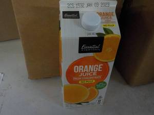 Case of 12 64 oz orange juice, best date Jan 2023