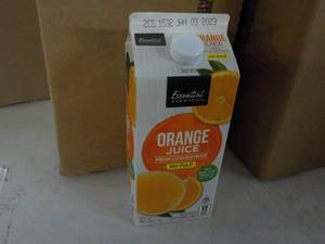 Case of 12 64 oz orange juice, best date Jan 2023