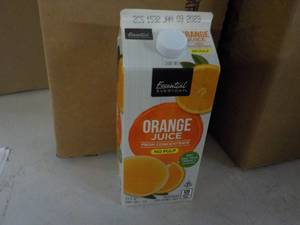 Case of 12 64 oz orange juice, best date Jan 2023