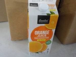 Case of 12 64 oz orange juice, best date Jan 2023