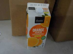 Case of 12 64 oz orange juice, best date Jan 2023