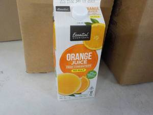 Case of 12 64 oz orange juice, best date Jan 2023