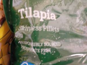 3 x 32 oz frozen packages tilapia skinless fillets