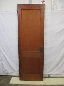 lot 11 image: Vintage 2 panel Solid Wood 7 ft. Interior Door