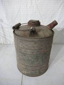 lot 40 image: Miscellaneous Vintage Lot Pails, Baskets, Dairy Fresh Metal Milk Crate, Gas Can