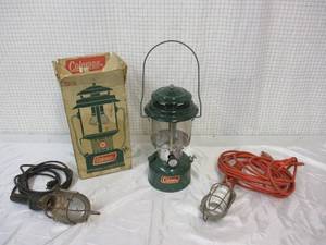 lot 47 image: Lot of Lights. Vintage Coleman Lantern in original box.