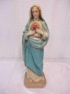 lot 48 image: Religious Art- Mary, Mother of Jesus Statue.