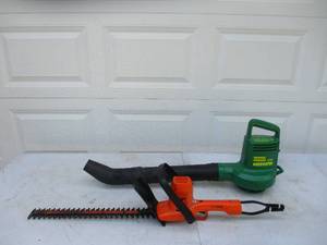 lot 86 image: 2510 Electric Weedwacker and Black & Decker 18 Electric Trimmer