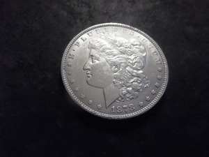 1878 7 Over 8 Double Die Strike Very Strong Version Morgan Silver Dollar