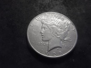 1928 S Silver Piece Dollar