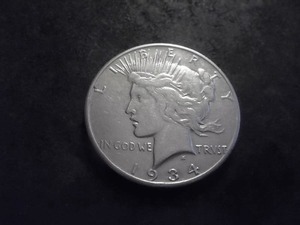 1934 S Silver Piece Dollar