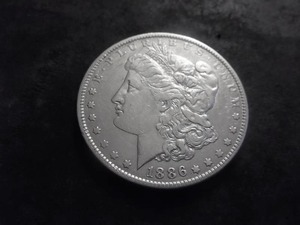 1886 O Morgan Silver Dollar