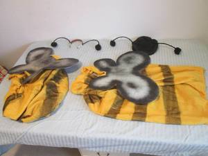 lot 58 image: Vintage bumble bee costumes, one me...
