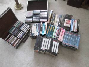lot 66 image: Lot of DVD and VHS movies and tapes...