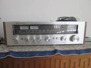 lot 9 image: Kenwood AM FM stereo receiver model...