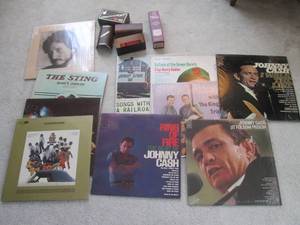 lot 77 image: Lot of vinyl records and care kit...
