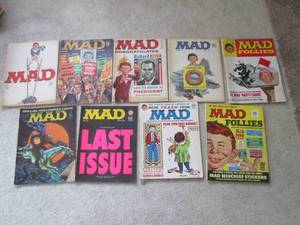 lot 81 image: MAD magazines...