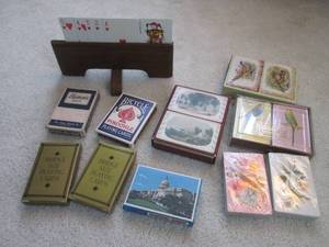 lot 86 image: Playing cards including a Hamms se...