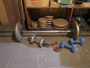 lot 101 image: Golden pro weight set...