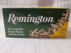 lot 108 image: Remington 525 count .22 long rifle ...