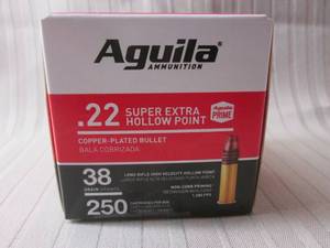 lot 111 image: Aguilar 250 count .22 super extra h...