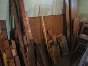 lot 120 image: 10 4x8 sheets of wall paneling, a d...