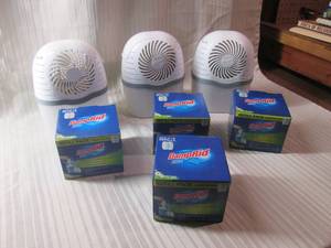 lot 123 image: Lot of 3 Damprid machines and 4 box...