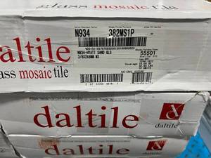 12 CASES DALTILE GLASS MOSAIC TILE