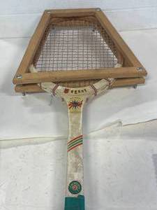 lot 80 image: Antique Regent Tennis Racket