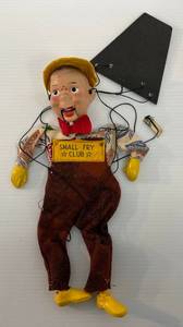 Vintage 1950s Small Fry Club TV Show Marionette Peter Puppet