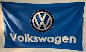 Vintage 3 x 5 VW VOLKSWAGON Nylon Flag