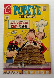 1970 Charlton Comics Popeye The Sailor 15 Cent Comic Book In Protective Sleeve Carded