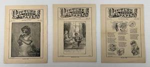 Three 1889 Picture Lesson Papers