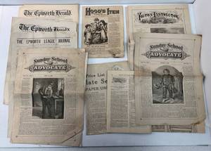 Group Of 1800s Newspapers And More