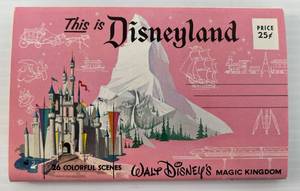 Vintage Disneyland Magic Kingdom 26 Pc. Postcard Set