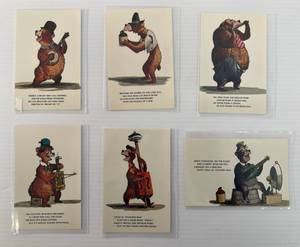 Vintage Walt Disney World The Country Bear Jamboree Postcards