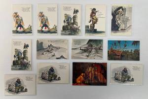 Vintage Misc. Disneyland Pirates Postcards