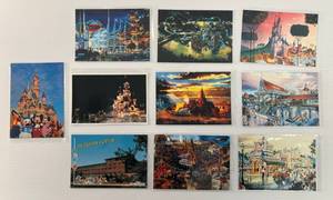 Vintage Misc. Euro Disney Postcards