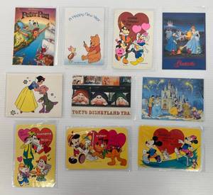 Vintage Walt Disney Productions Misc. Postcards  Valentine Postcards