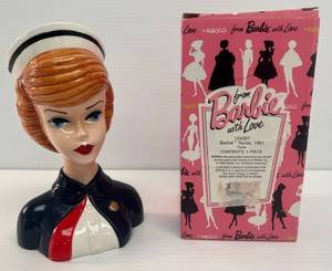 Vintage Enesco From Barbie With Love 124397 Barbie Nurse, 1961 Vase