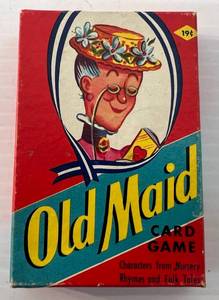 Antique Old Maid Card Game