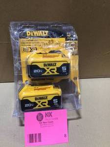Dewalt 20-Volt 5 AH XR  Batteries Customer Returns  see pictures