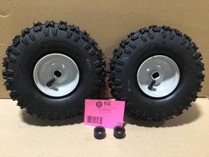 Lot of 2 MTD Genuine Factory Parts Snow Blower 10 in. x 4 in. Wheel Assembly