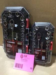 Lot of assorted Husky  Ratchet sets customer return review pictures