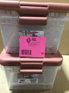 Lot of Sterilite plastic storage containers review pictures customer returns see pictures