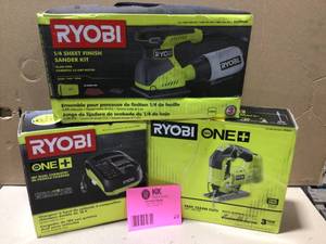 Lot of assorted Ryobi Tools and accesories various models and conditions review pictures