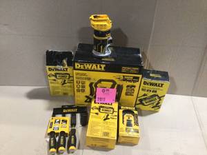 Lot of assorted Dewalt  Tools various models and conditions  customer returns see pictures