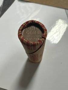 Unsearched Roll of Wheat Pennies